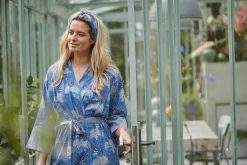 Kimono Flora Firenze En Coloris Cobalt