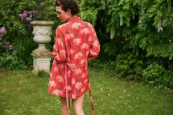 Kimono Flora Firenze En Coloris Corail