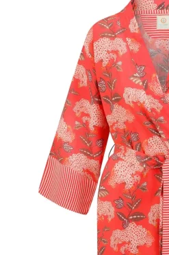 Kimono Flora Firenze En Coloris Corail