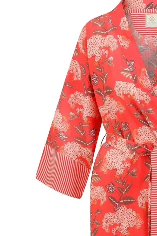 Kimono Flora Firenze En Coloris Corail