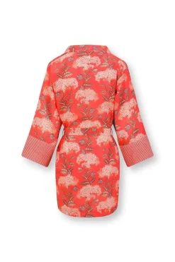 Kimono Flora Firenze En Coloris Corail