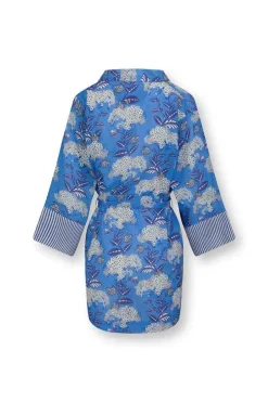 Kimono Flora Firenze En Coloris Cobalt