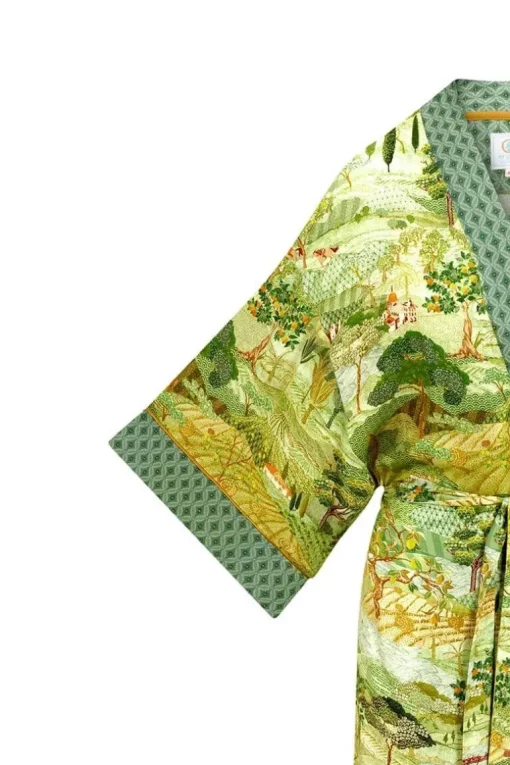 Kimono Toscana En Coloris Vert
