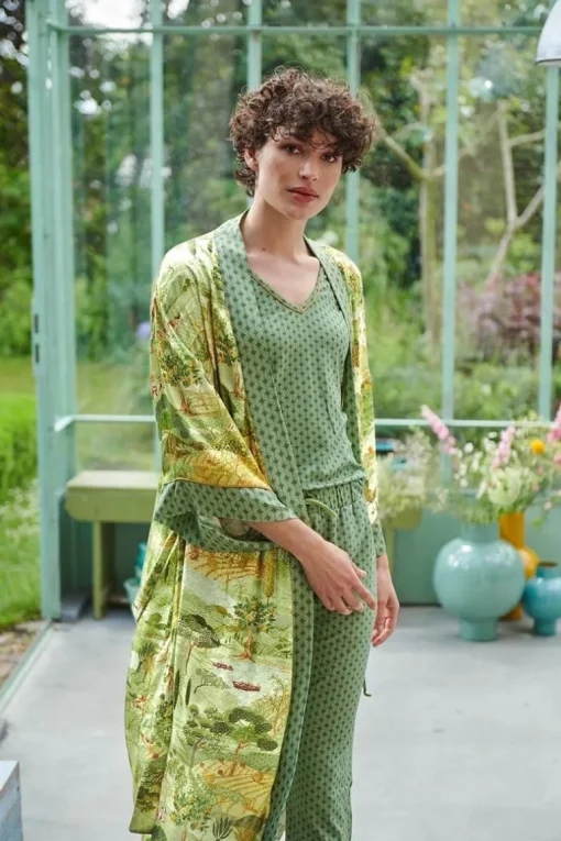 Kimono Toscana En Coloris Vert