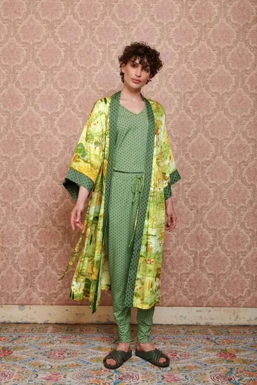 Kimono Toscana En Coloris Vert