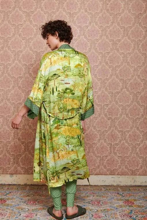 Kimono Toscana En Coloris Vert
