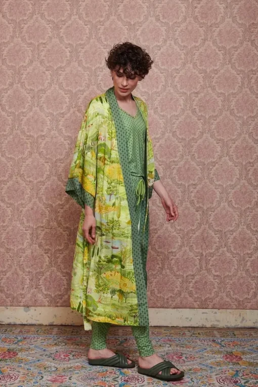 Kimono Toscana En Coloris Vert