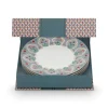 Lot De 4 Articles Assiettes Petit-Déjeuner Flower Festival Clair 21Cm