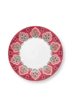 Lot De 4 Articles Assiettes Petit-Déjeuner Flower Festival Fonce 21Cm