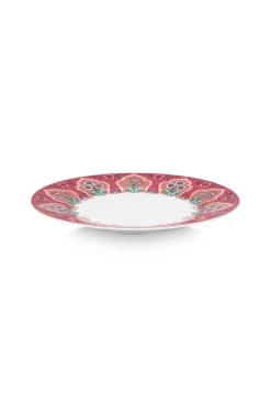 Lot De 4 Articles Assiettes Petit-Déjeuner Flower Festival Fonce 21Cm