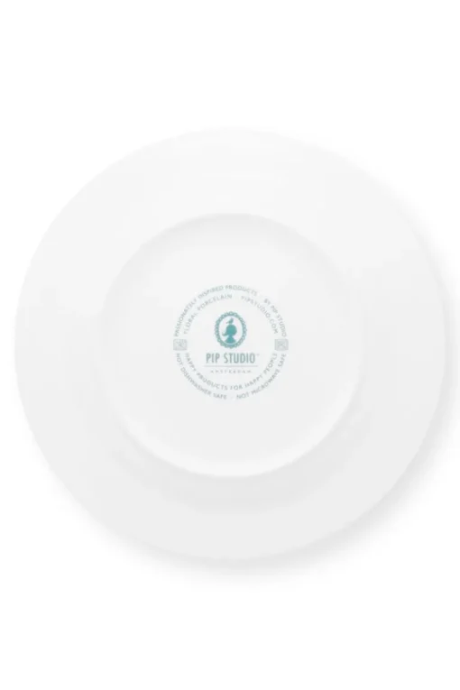 Lot De 4 Articles Assiettes Plates Flower Festival Rouge/ Clair 26.5Cm
