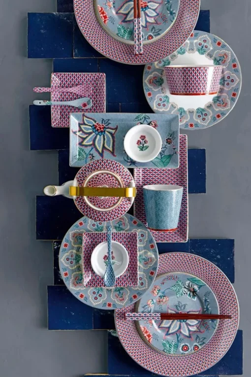 Lot De 6 Articles Sushi Oriental Flower Festival