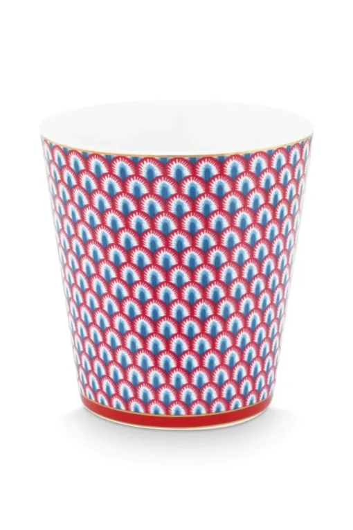 Lot De 4 Articles Tasses Oriental Flower Festival