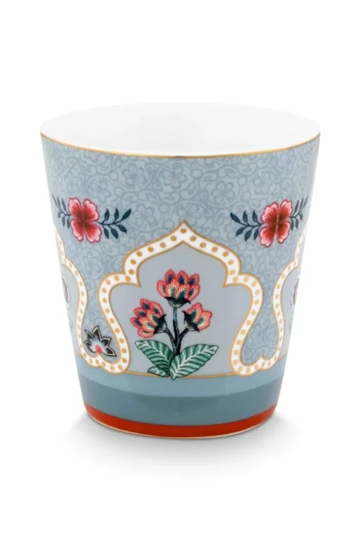 Lot De 4 Articles Tasses Oriental Flower Festival