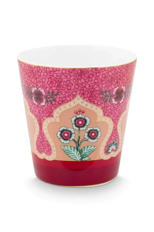 Lot De 4 Articles Tasses Oriental Flower Festival Fonce