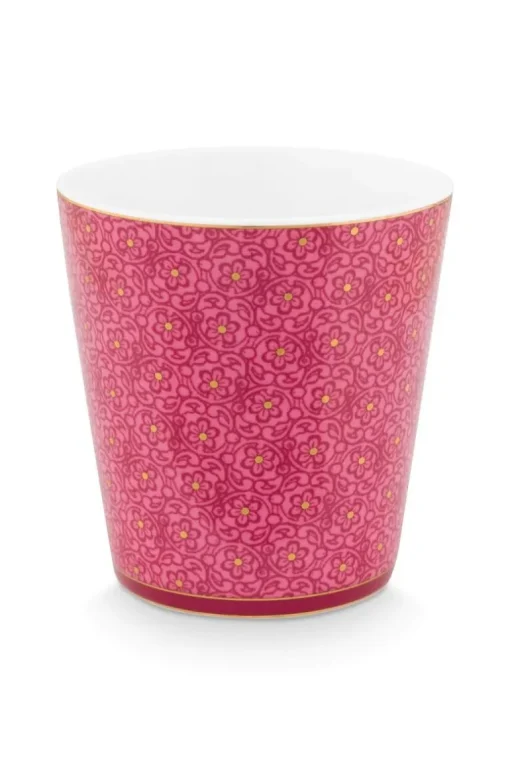 Lot De 4 Articles Tasses Oriental Flower Festival Fonce