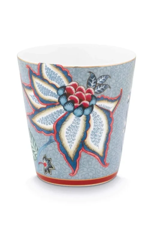 Lot De 4 Articles Tasses Oriental Flower Festival