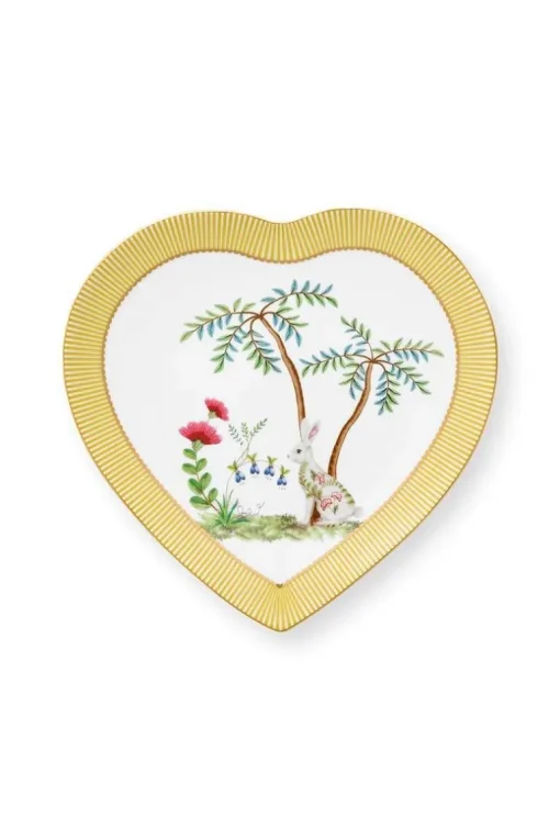 Lot De 2 Assiettes En Forme De Coeur La Majorelle En Coloris Jaune