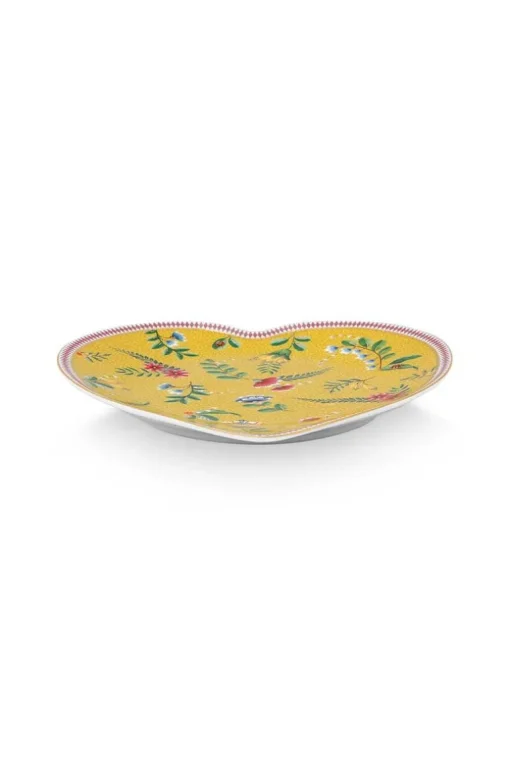 Lot De 2 Assiettes En Forme De Coeur La Majorelle En Coloris Jaune