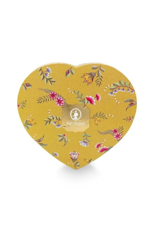 Lot De 2 Assiettes En Forme De Coeur La Majorelle En Coloris Jaune