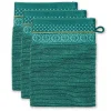 Lot De 3 Gants De Toilette Soft Zellige En Coloris 16 X 22 Cm