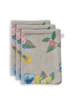 Lot De 3 Gants De Toilette Good Evening En Coloris 16 X 22 Cm