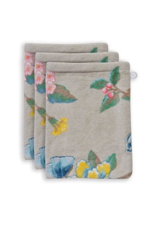 Lot De 3 Gants De Toilette Good Evening En Coloris 16 X 22 Cm