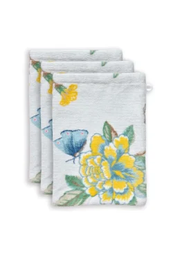 Lot De 3 Gants De Toilette Good Evening En Coloris 16 X 22 Cm