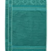 Lot De 3 Serviettes De Bain Soft Zellige En Coloris 55 X 100 Cm