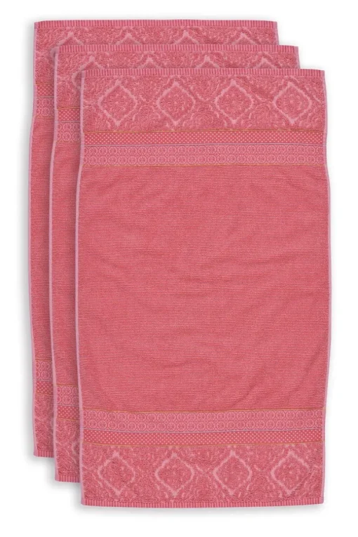 Lot De 3 Serviettes De Bain Soft Zellige En Coloris 55 X 100 Cm