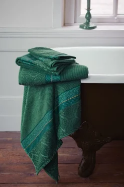 Lot De 3 Serviettes De Bain Soft Zellige En Coloris 55 X 100 Cm