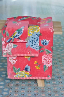 Lot De 3 Serviettes De Bain Good Evening En Coloris Corial 55 X 100 Cm