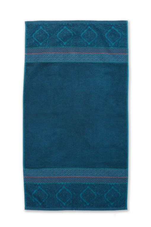 Lot De 3 Serviettes De Bain Soft Zellige En Coloris Fonce 55 X 100 Cm