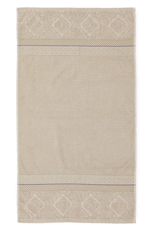 Lot De 3 Serviettes De Bain Soft Zellige En Coloris 55 X 100 Cm