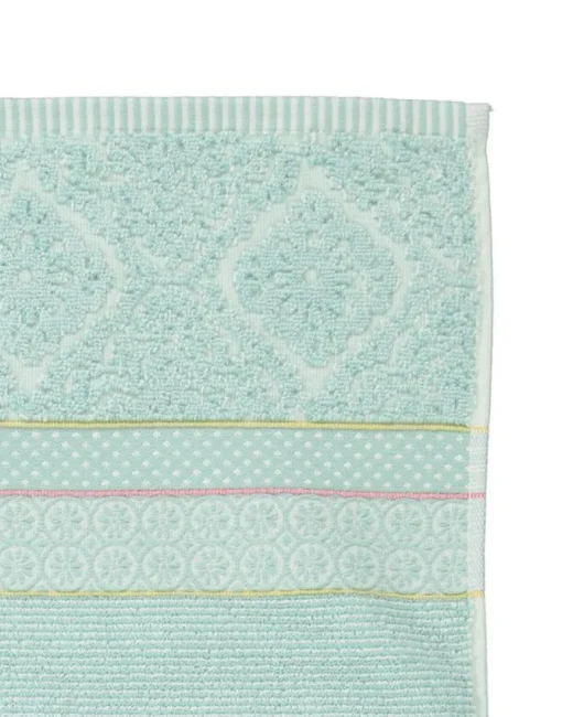 Lot De 3 Serviettes De Bain Soft Zellige En Coloris 55 X 100 Cm