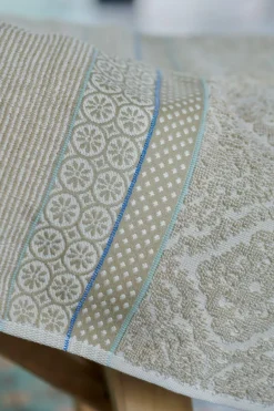 Lot De 3 Serviettes De Bain Soft Zellige En Coloris 55 X 100 Cm
