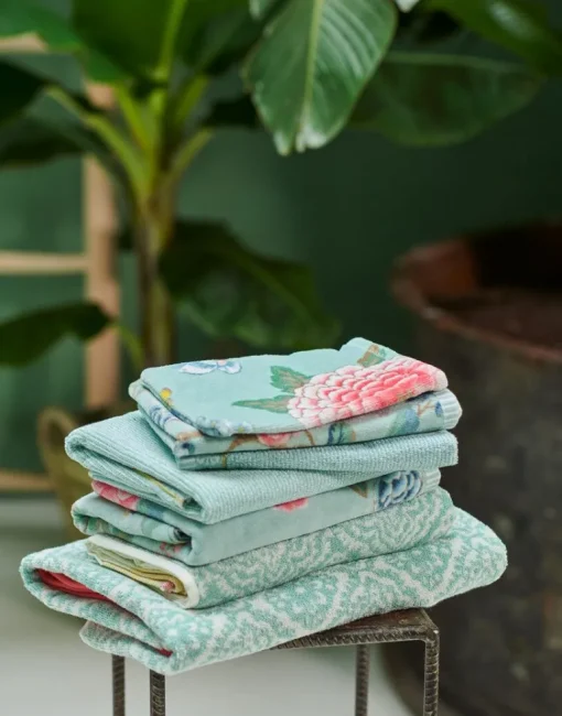 Lot De 3 Serviettes De Bain Soft Zellige En Coloris 55 X 100 Cm