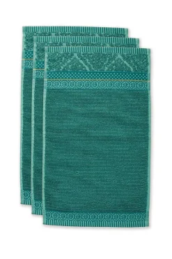 Lot De 3 Serviettes Invite Soft Zellige En Coloris 30 X 50 Cm