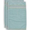 Lot De 3 Serviettes Invite Soft Zellige En Coloris 30 X 50 Cm
