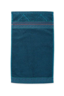 Lot De 3 Serviettes Invite Soft Zellige En Coloris Fonce 30 X 50 Cm
