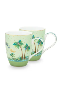 Lot De 2 Tasses De Grande Taille A Pois Dores Jolie En Coloris