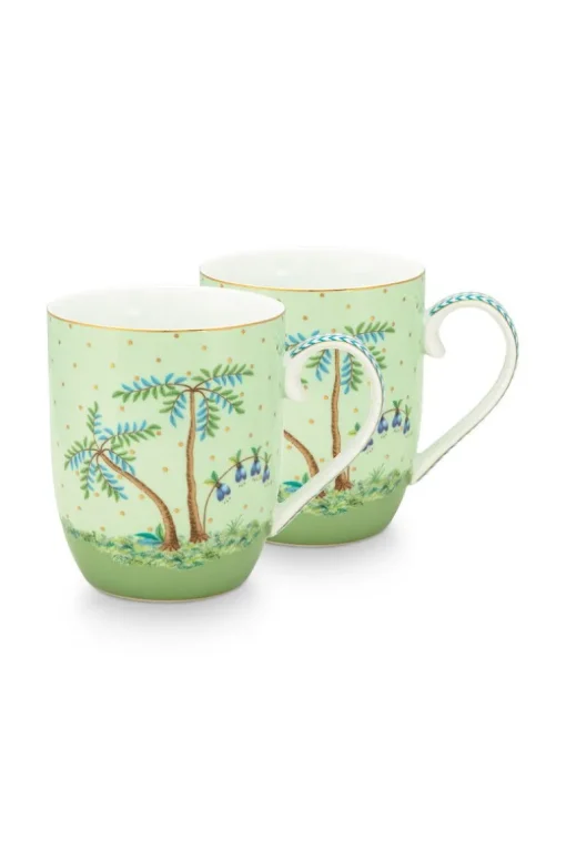 Lot De 2 Tasses De Petite Taille A Pois Dores Jolie En Coloris