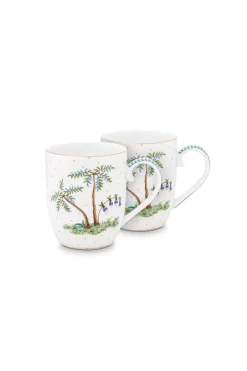 Lot De 2 Tasses De Petite Taille A Pois Jolie En Coloris Dore