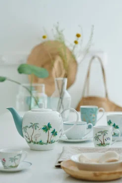 Lot De 2 Tasses Et Soucoupes A Expresso A Pois Jolie En Coloris Dore