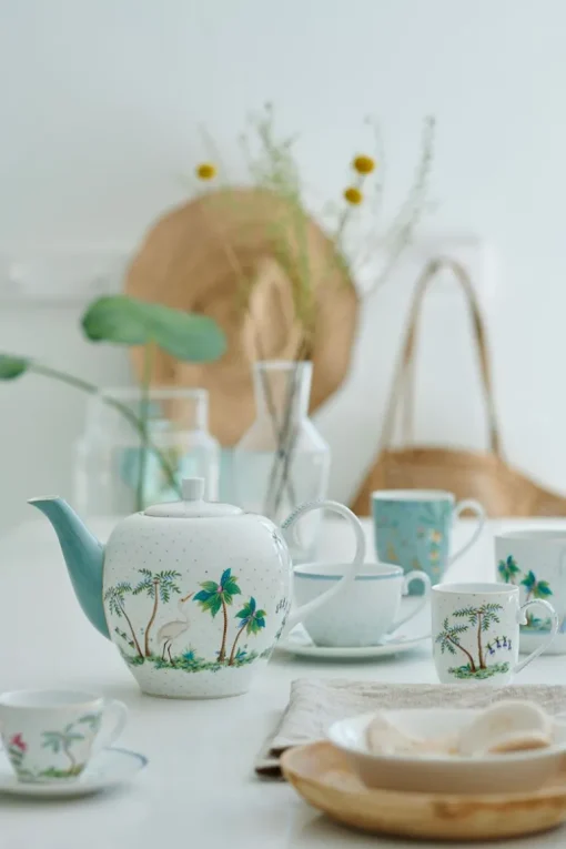Lot De 2 Tasses Et Soucoupes A Expresso A Pois Jolie En Coloris Dore