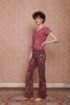 Pantalon Isola En Coloris Fonce