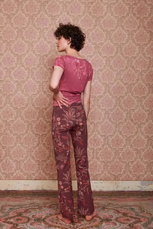 Pantalon Isola En Coloris Fonce