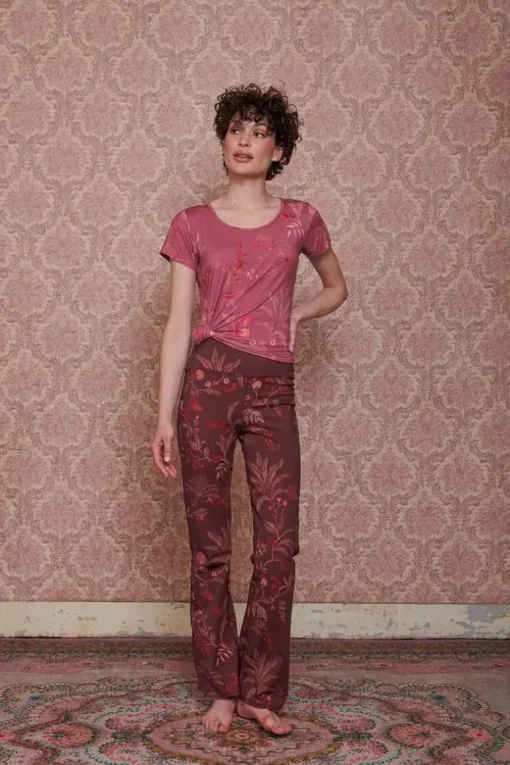 Pantalon Isola En Coloris Fonce