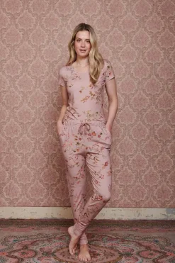Pantalon Kawai Flower En Coloris Clair