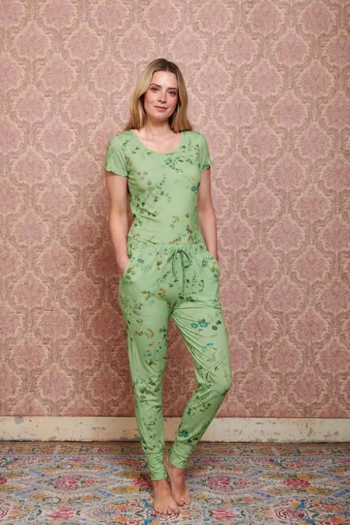 Pantalon Kawai Flower En Coloris Clair